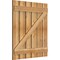 Ekena Millwork Spaced Board-n-Batten Shutters w/Z-Bar, Rough Sawn Western Red Cedar, 34 3/4W x 39H, PR RBS06Z35X039RWR - alternate 5